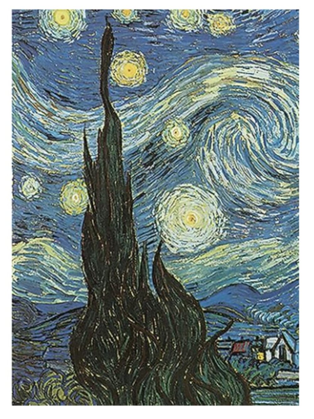 Starry Night- Van Gogh - Blank Pocket Journal- 64 pages